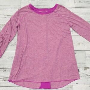 Women's Pink Raglan Sleeve Top